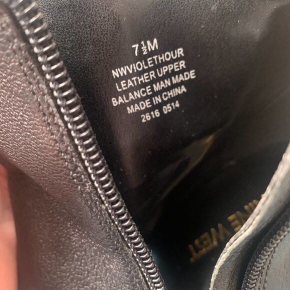 Nine West Leather Open Toe Boots 7.5 - Picture 8 of 14